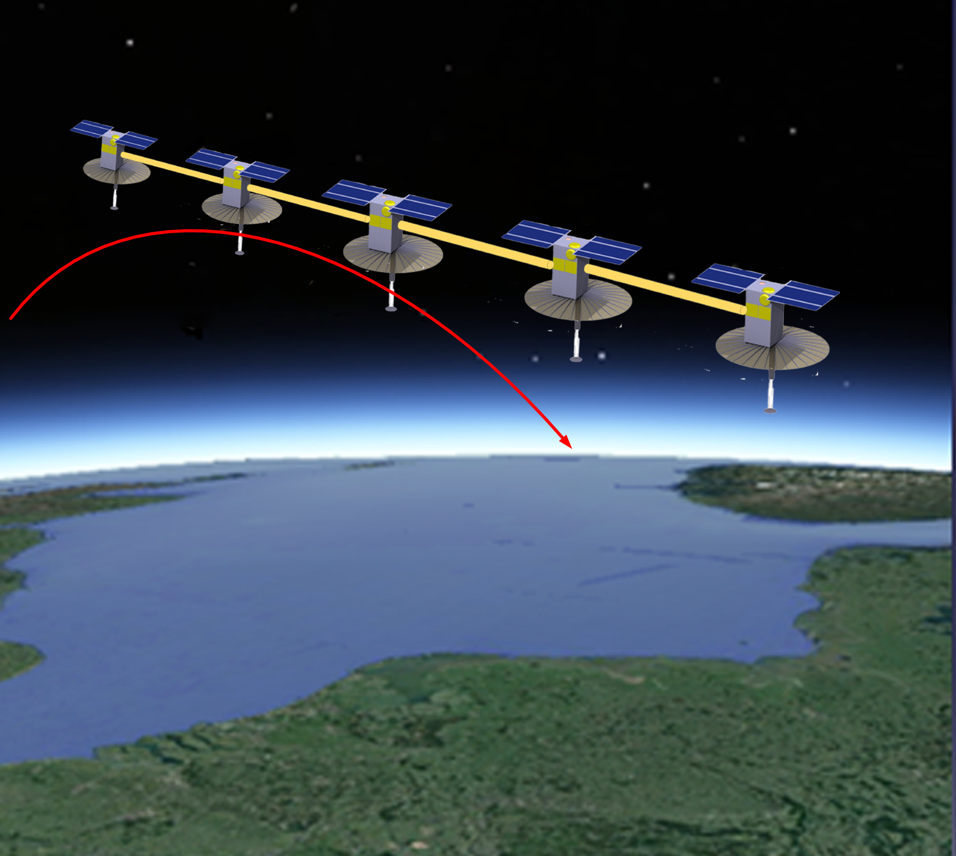 CubeSat swarms for radar altimetry