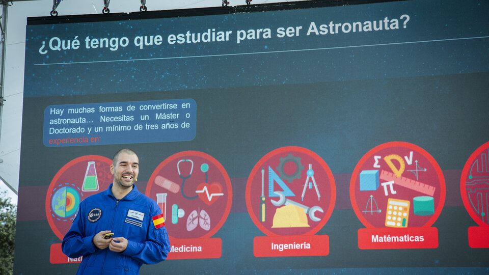 ESA Open Day 2023 at ESAC: ESA Astronaut Pablo Álvarez Fernández