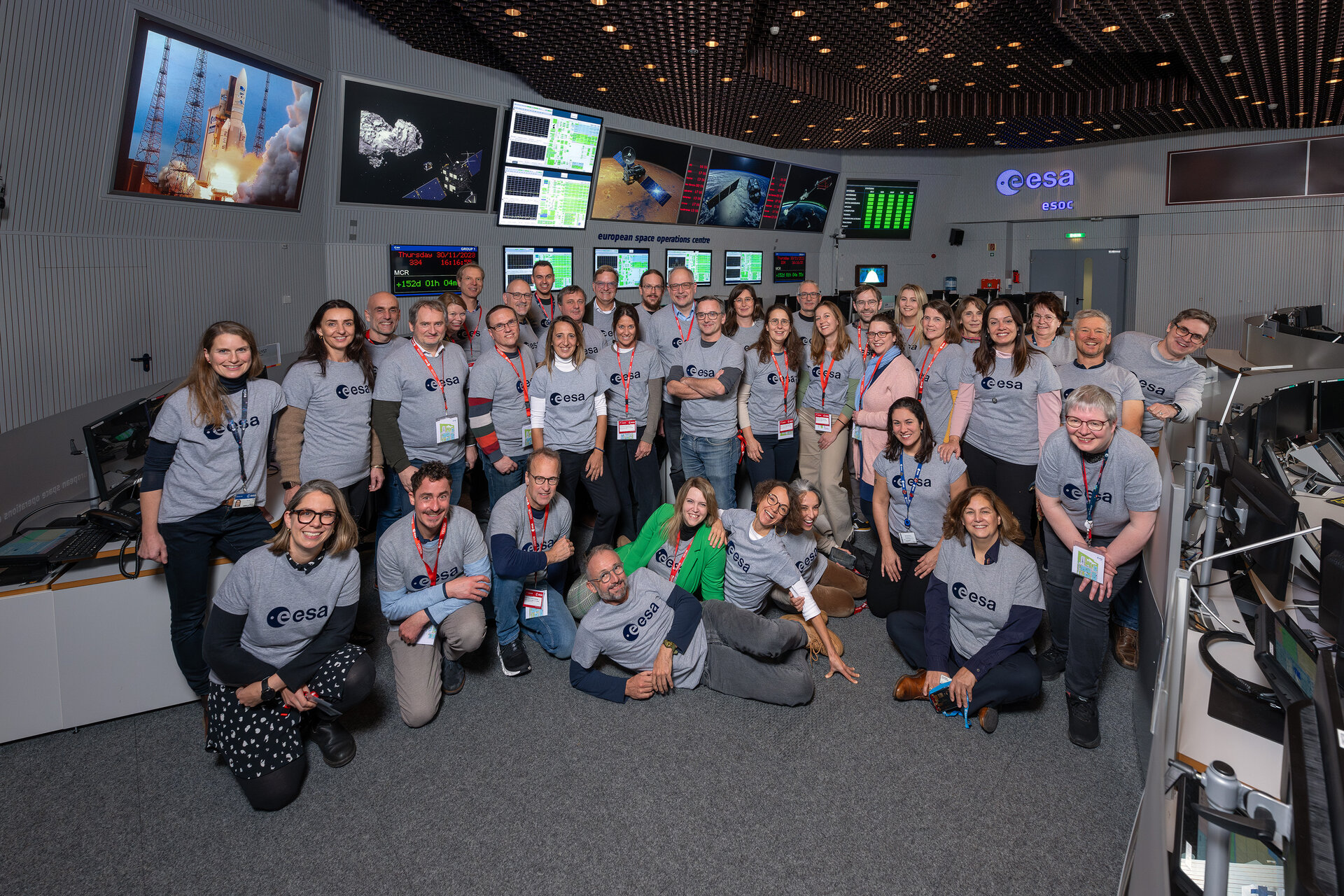 Ecsite Space Group Annual Meeting 2023 - Participants visit ESOC’s control rooms and facilities