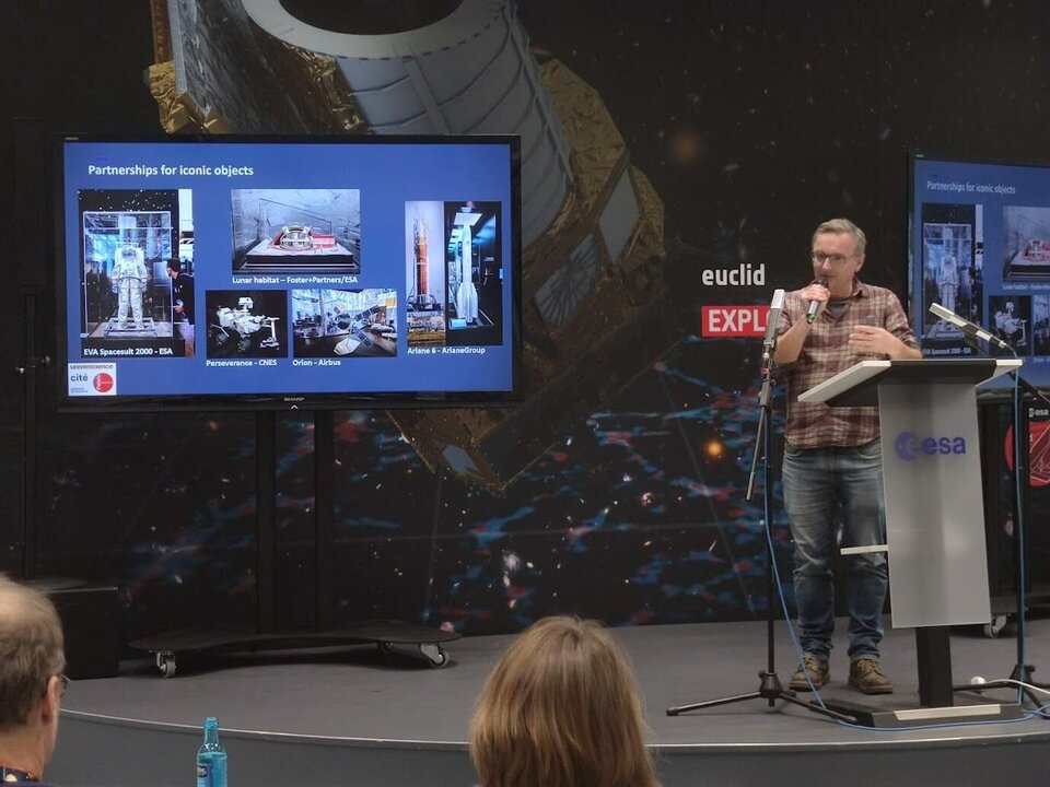 Mark Read, Exhibition Developer at Cité des Sciences et de l’Industrie, presented Mission Spatiale, a permanent exhibition produced in collaboration with the European Space Agency, which opened its doors in October 2023 in Paris.