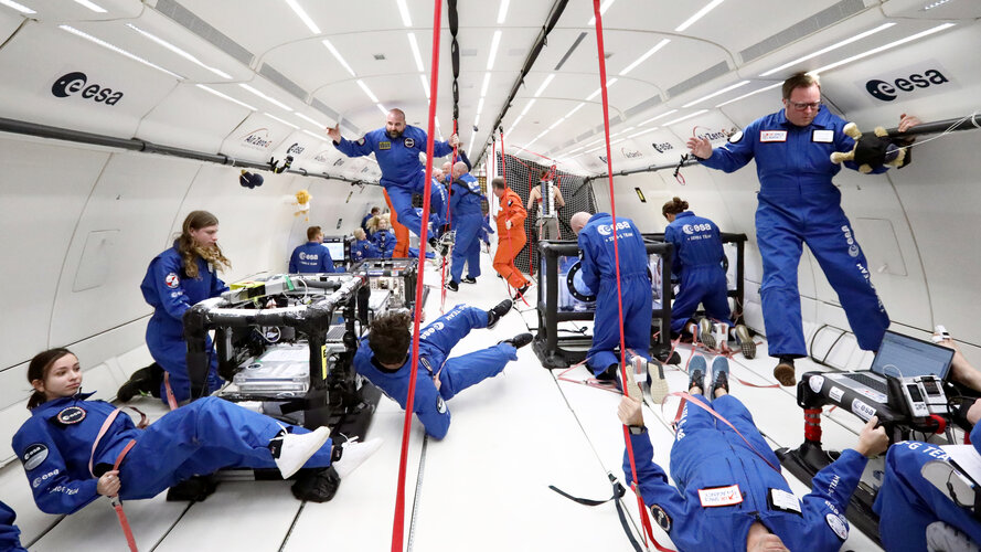 Inside a parabolic flight