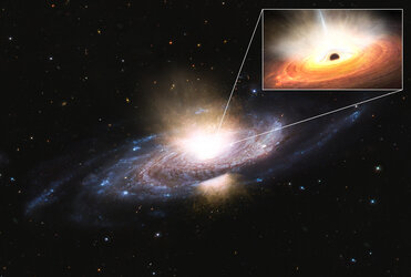 Strong black hole winds reshape a galaxy