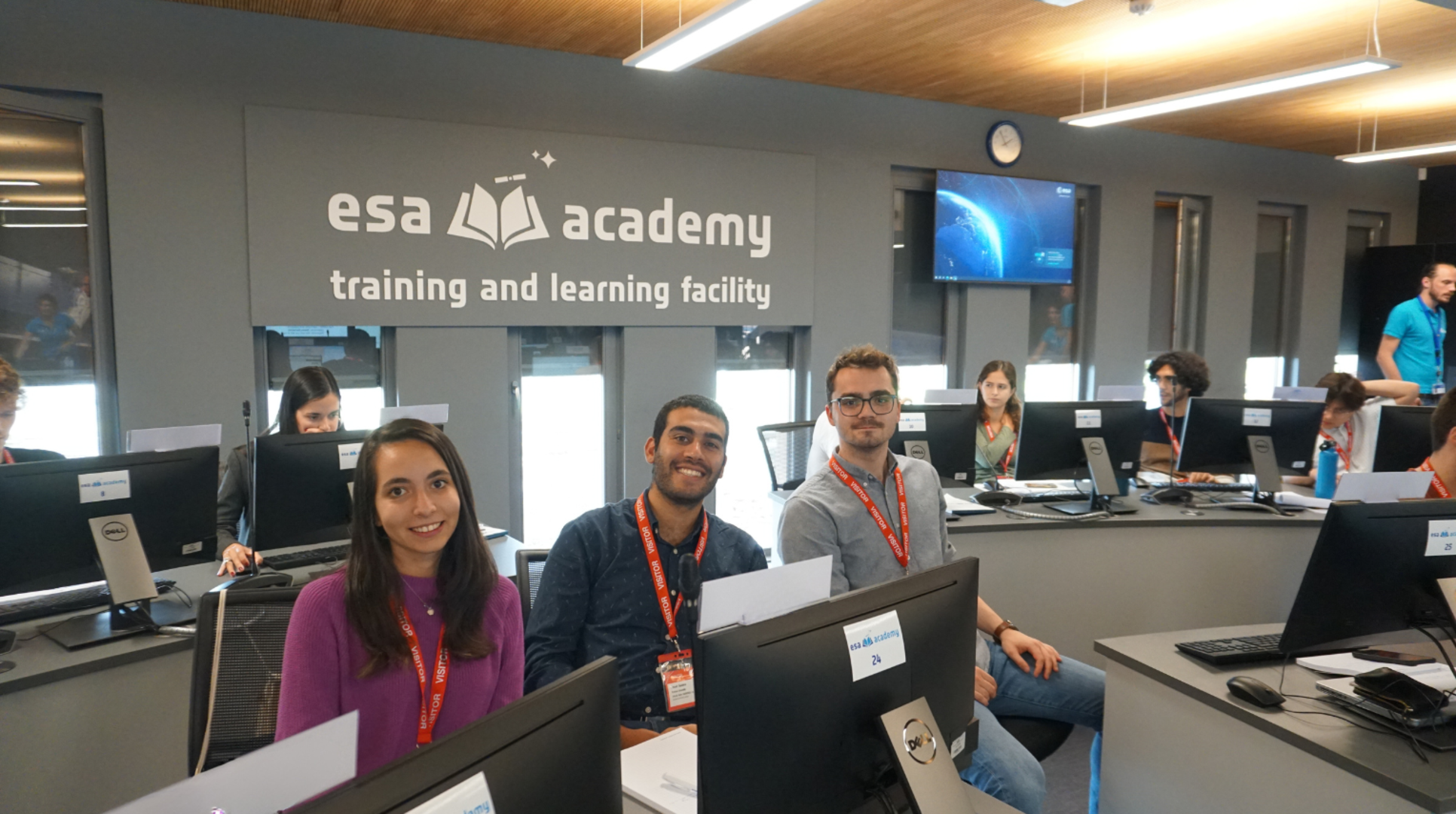 Students at ESA Academy's Training and Learning Facility, Belgium