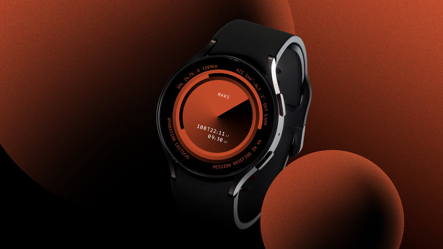 ESA X Samsung Galaxy Time new watch face