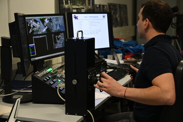 ESA astronaut candidate Raphaël Liégeois from Belgium during a robotics session as part of his basic astronaut training at ESA’s European Astronaut Centre, near Cologne, Germany. 