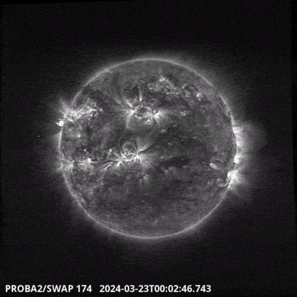 Solar flare captured by ESA’s Proba-2 SWAP