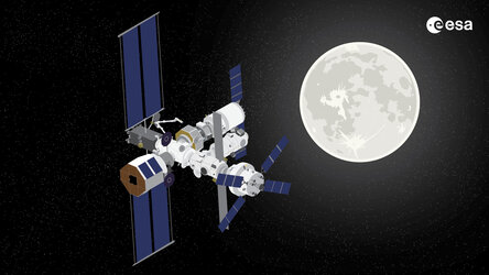 The lunar Gateway station and the Moon