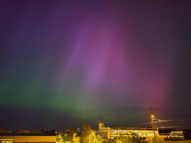 Aurora near Frankfurt, Germany, May 2024