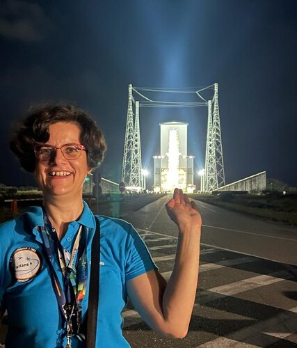 Caroline during combined test for Ariane 6