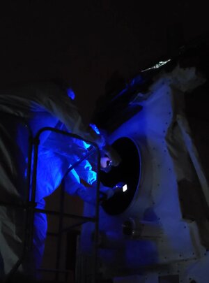Checking EarthCARE under UV light