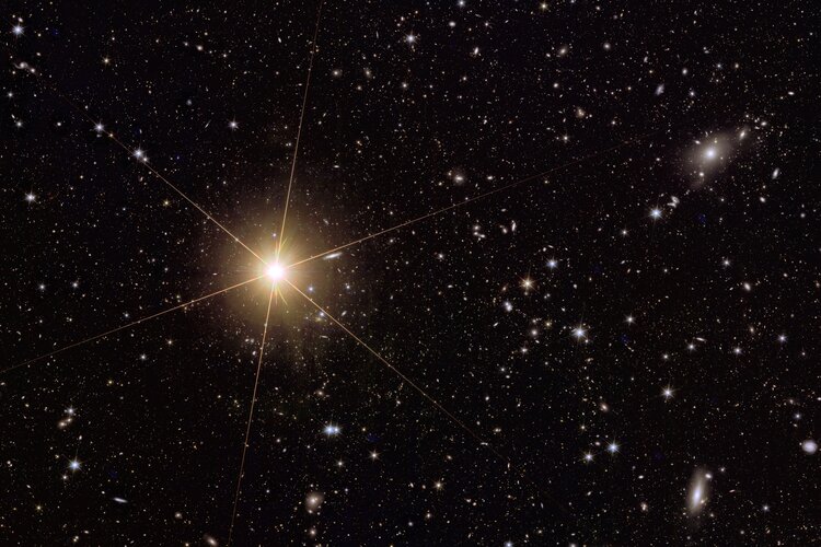 Euclid’s new view of bright star near Abell 2764 