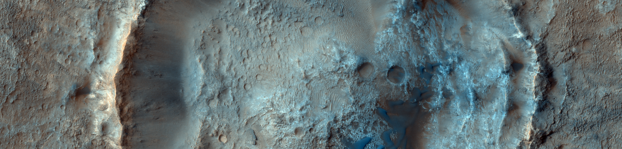 Impact crater on Mars