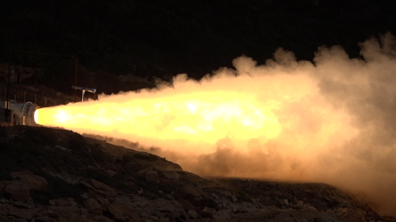 Zefiro-40 hot fire test