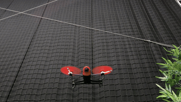 Flying test drone against time