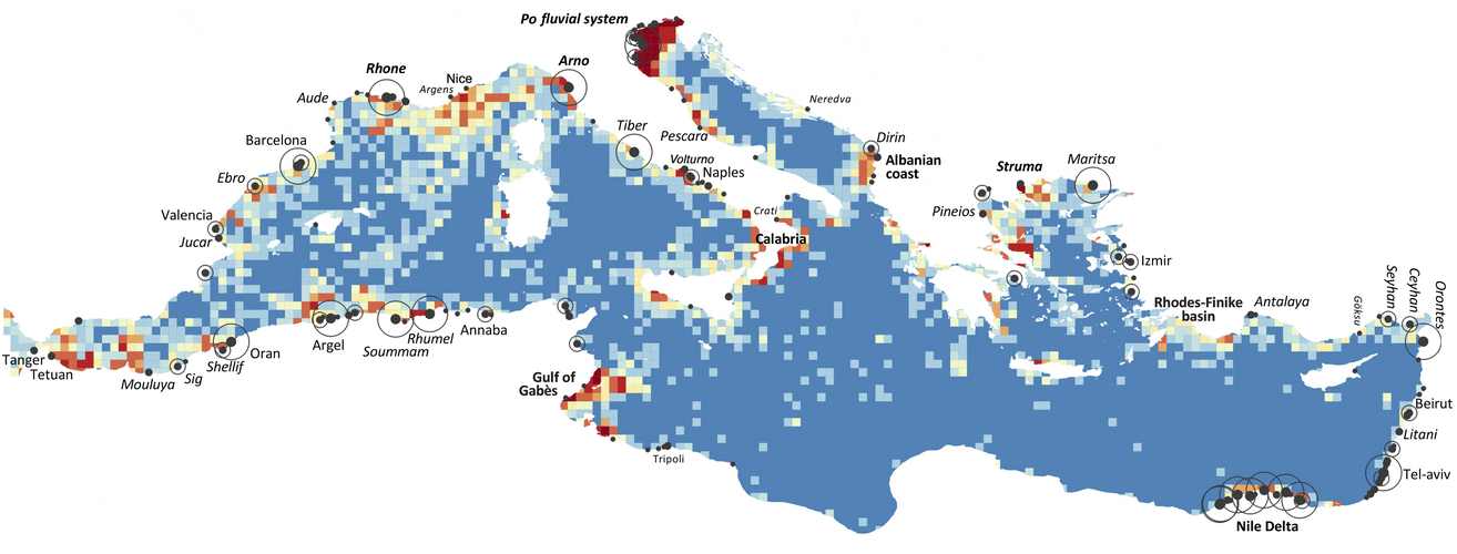 Mediterranean marine litter mapped by satellite