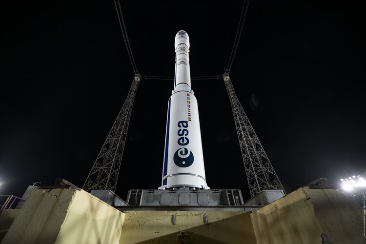 Last Vega with Sentinel-2C on the launch pad
