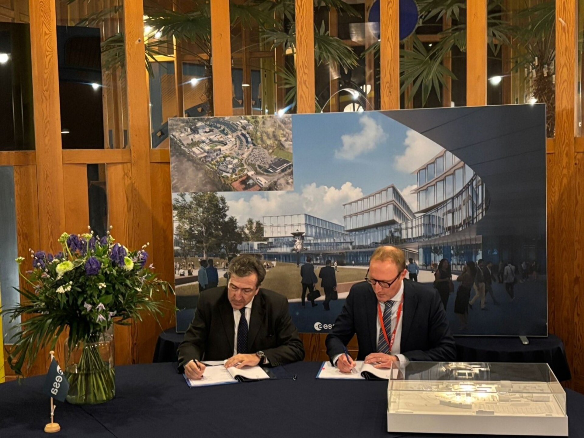 Signing for ESTEC AIP