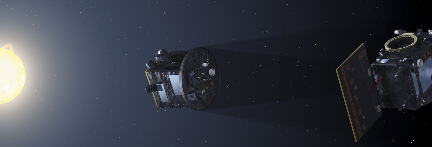 Proba-3 satellites form artificial eclipse