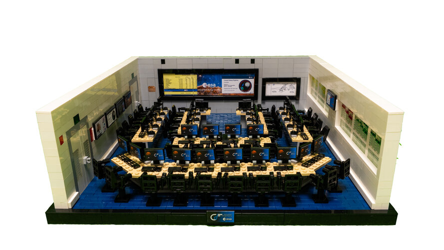 Space design chamber made in LEGO