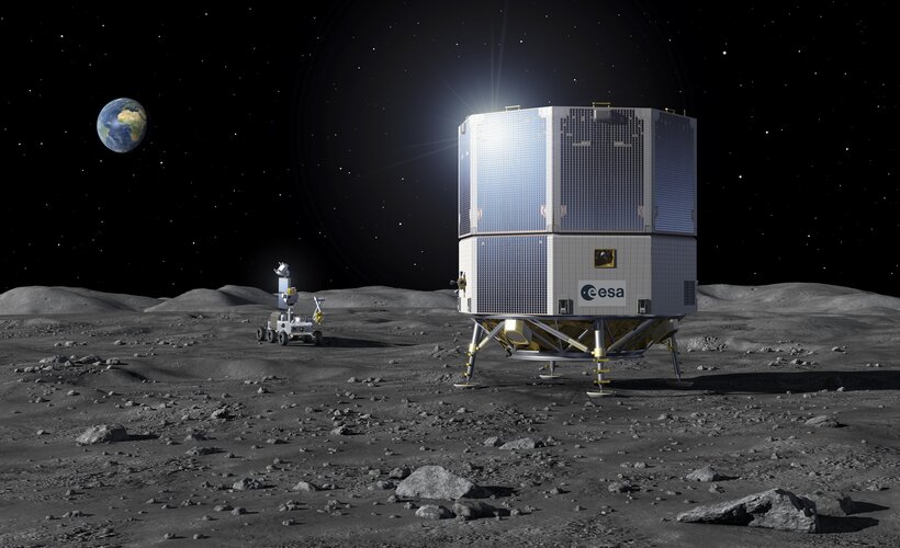 Artist's view of the Argonaut lunar lander