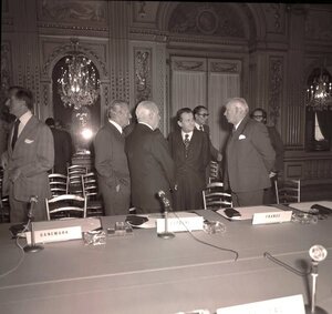 Discussions before the signature of the Convention in Paris on 30 May 1975