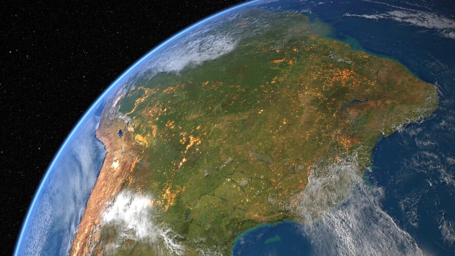 Fires threaten topical forest biome