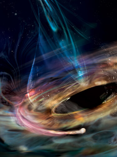 Giant black hole gobbling up doomed white dwarf star