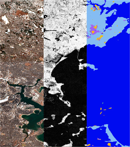 TerraMind-generated scene over Boston