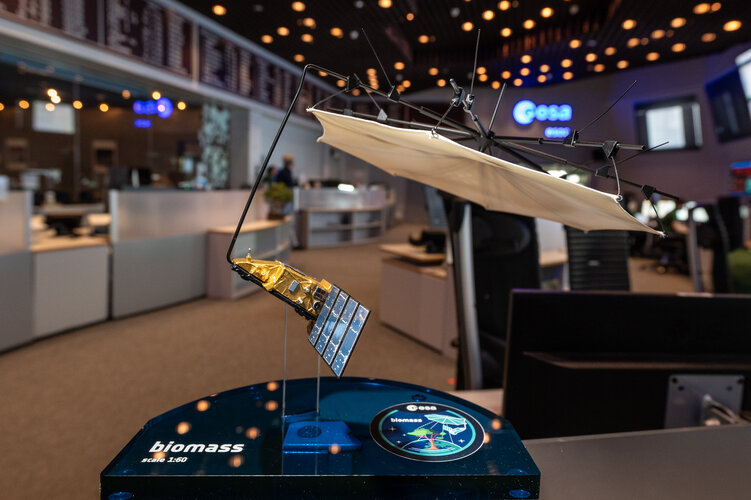 Biomass model in ESA's Main Control Room