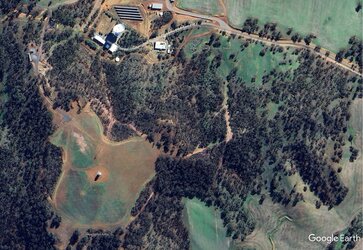 Satellite view of ESA's New Norcia ground station, in Western Australia