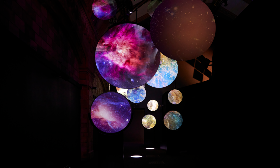 Space exhibition at London's Natural History Museum 