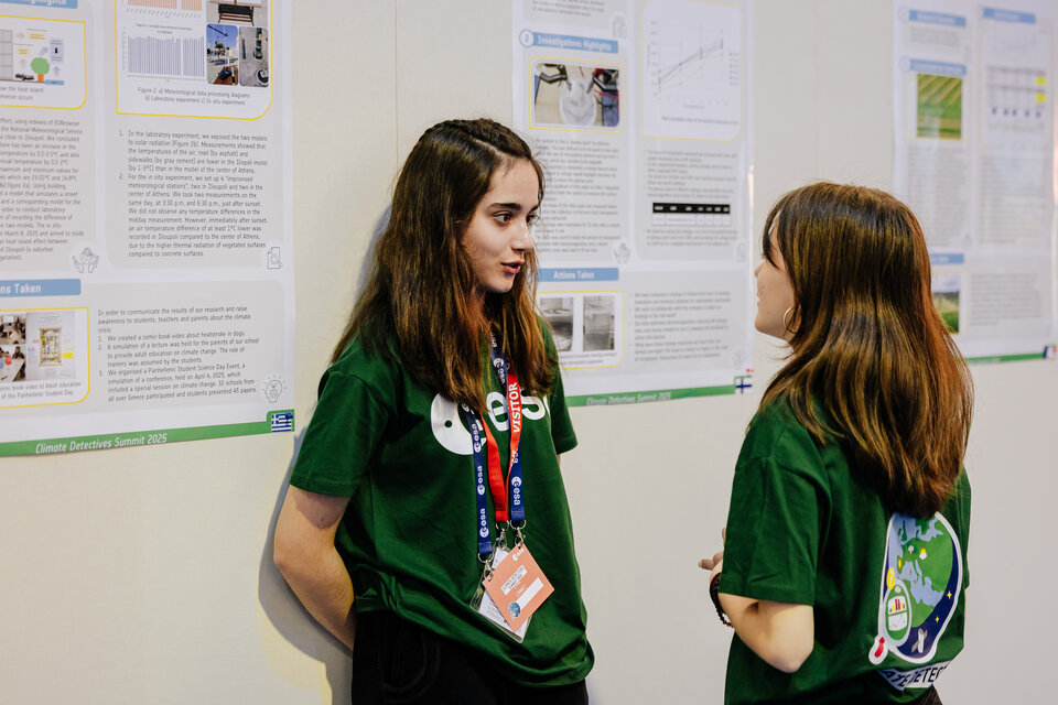 Student team posters at ESA’s Climate Detectives Summit 2025
