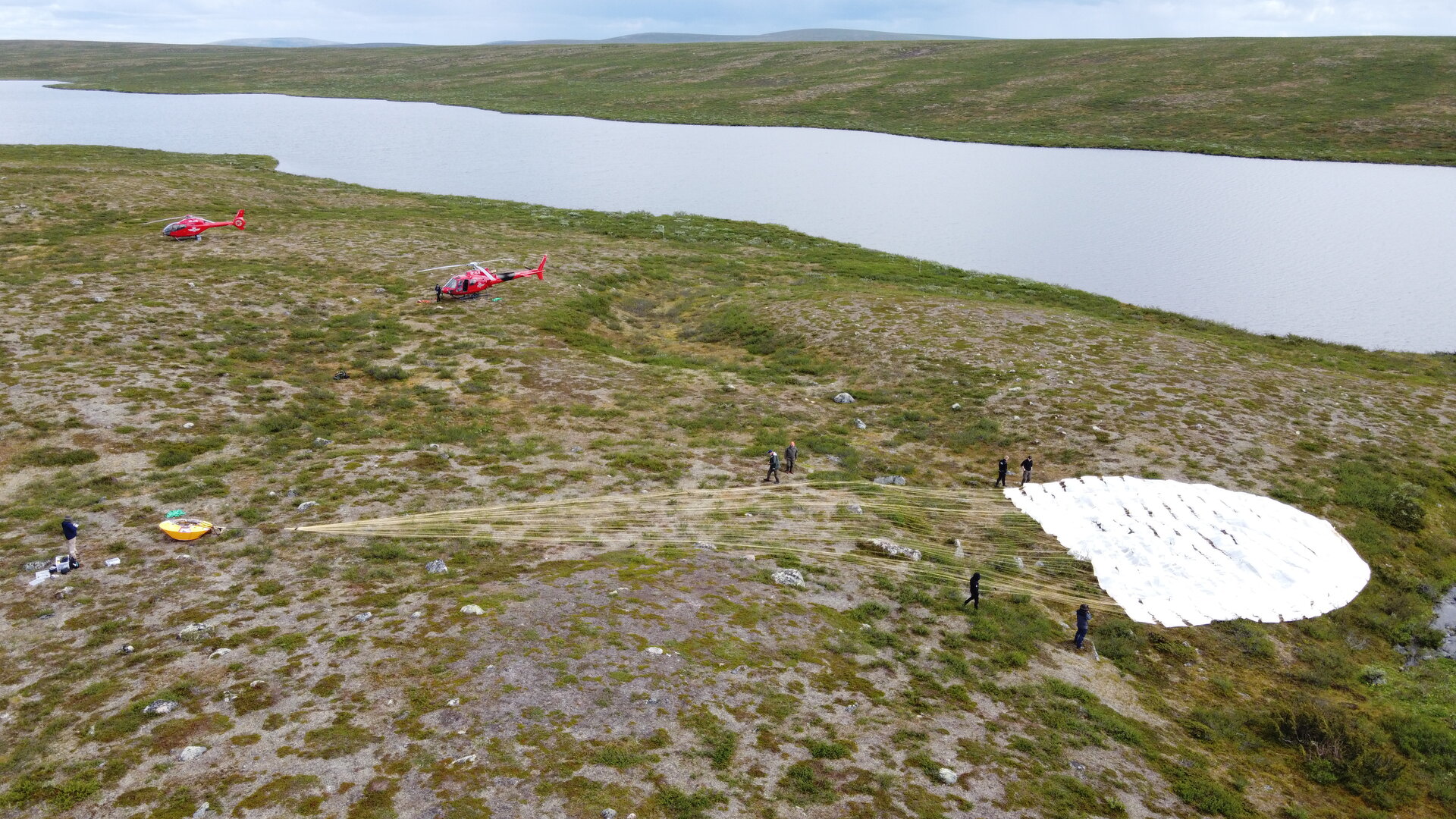 Recovery during the ExoMars parachute high-altitude drop tests in Kiruna
