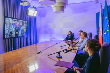 First Polish astronaut on International Space Station connects with Poland's authorities