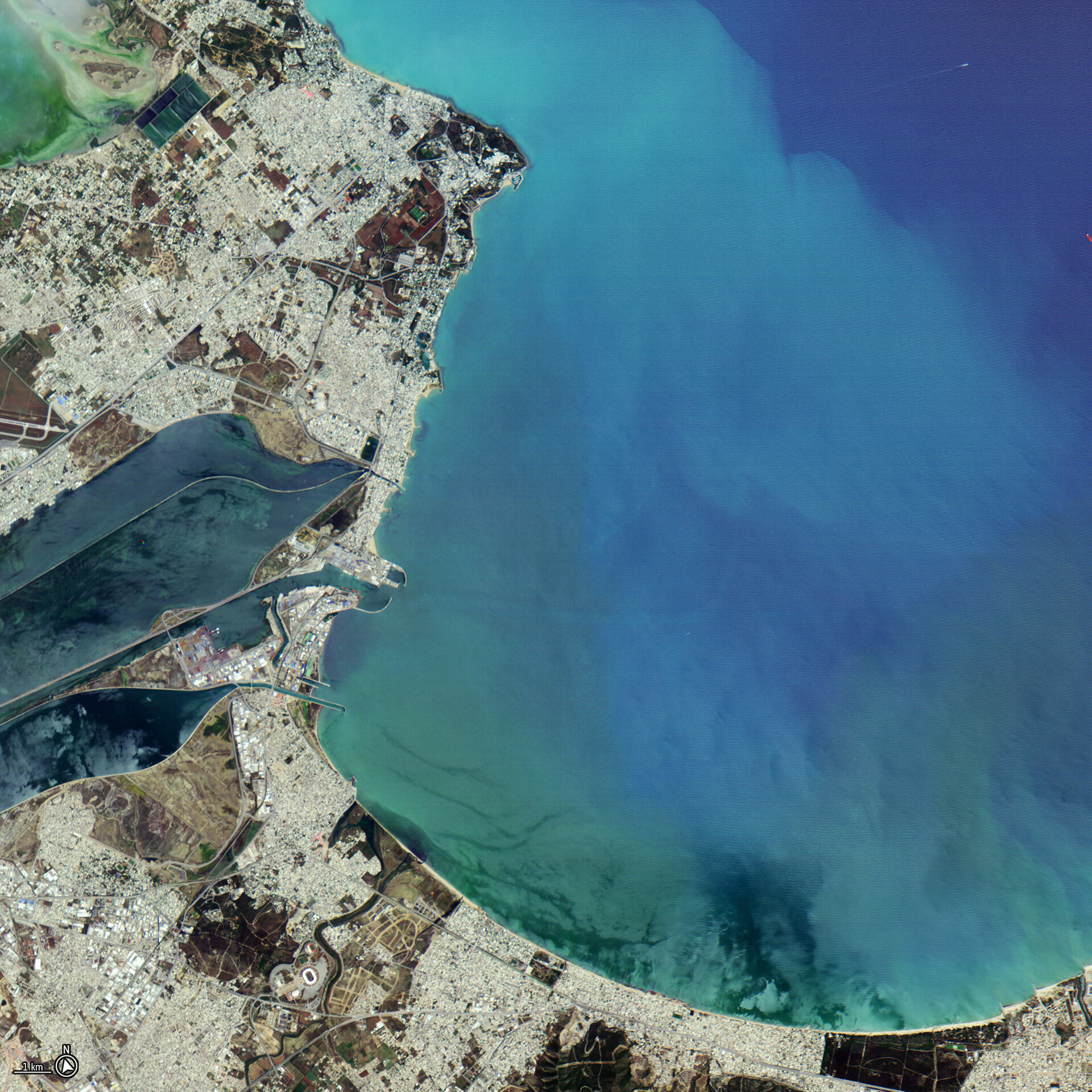 Φsat-2 view of the Gulf of Tunis, Tunisia