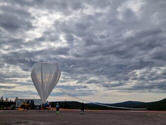 Stratospheric helium ballon for ExoMars