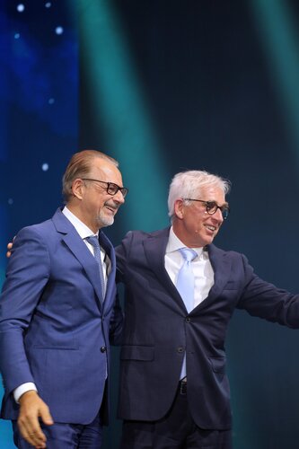 Josef Aschbacher and Javier Benedicto at 30 years of European satellite navigation