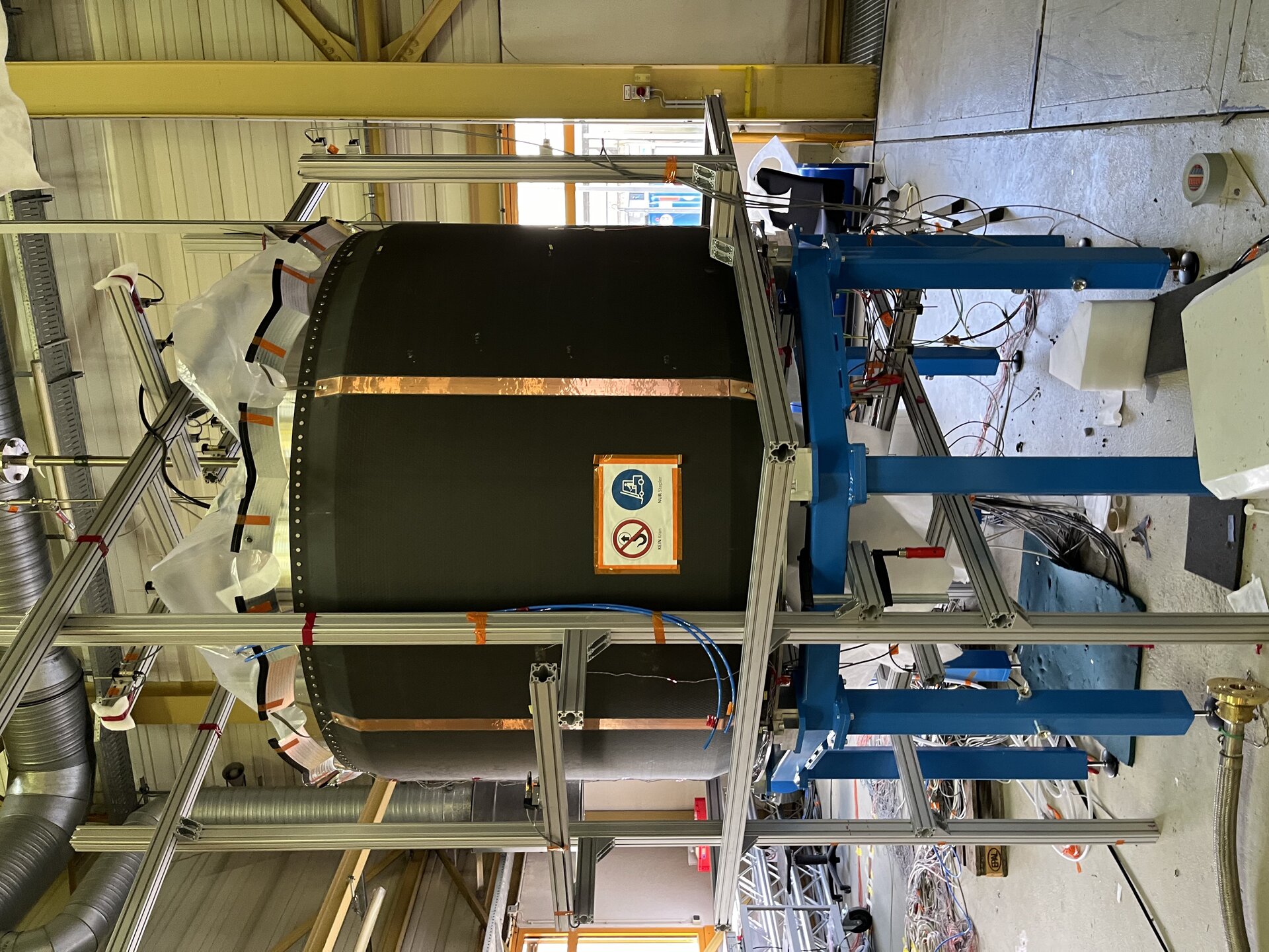 Phoebus oxygen tank ready for testing