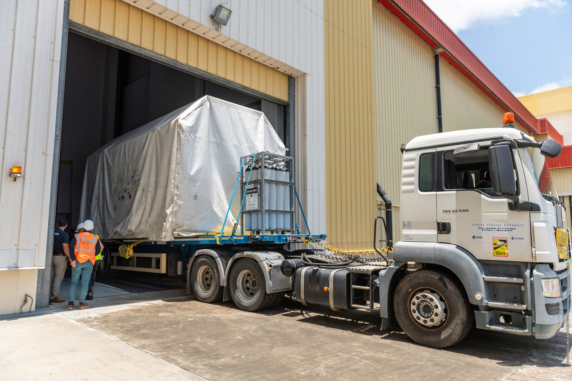 Sentinel-1D arrives at launch site