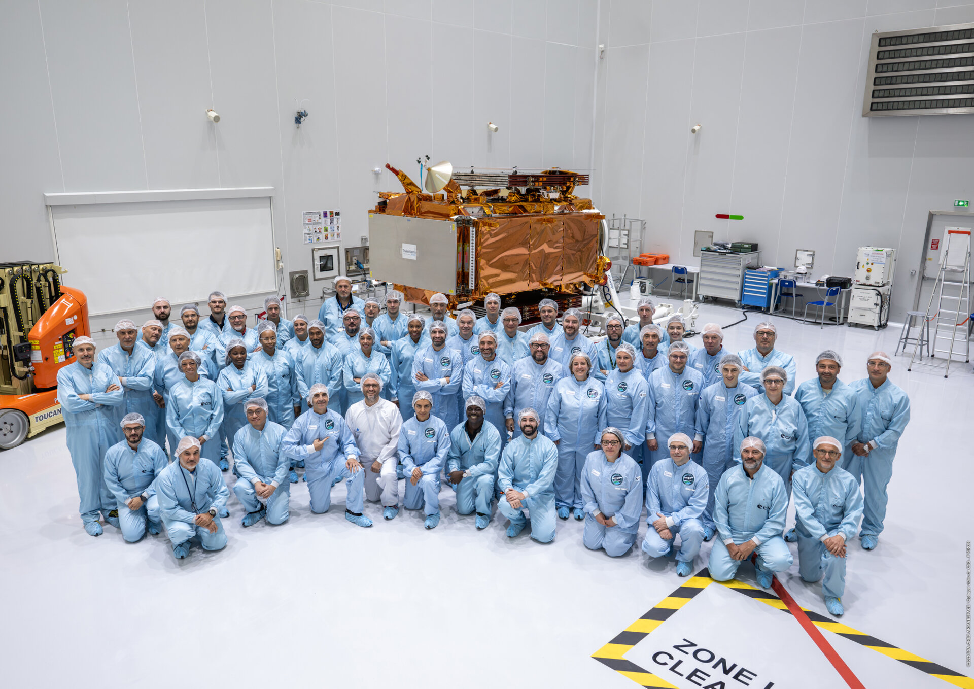 Copernicus Sentinel-1D team in Kourou