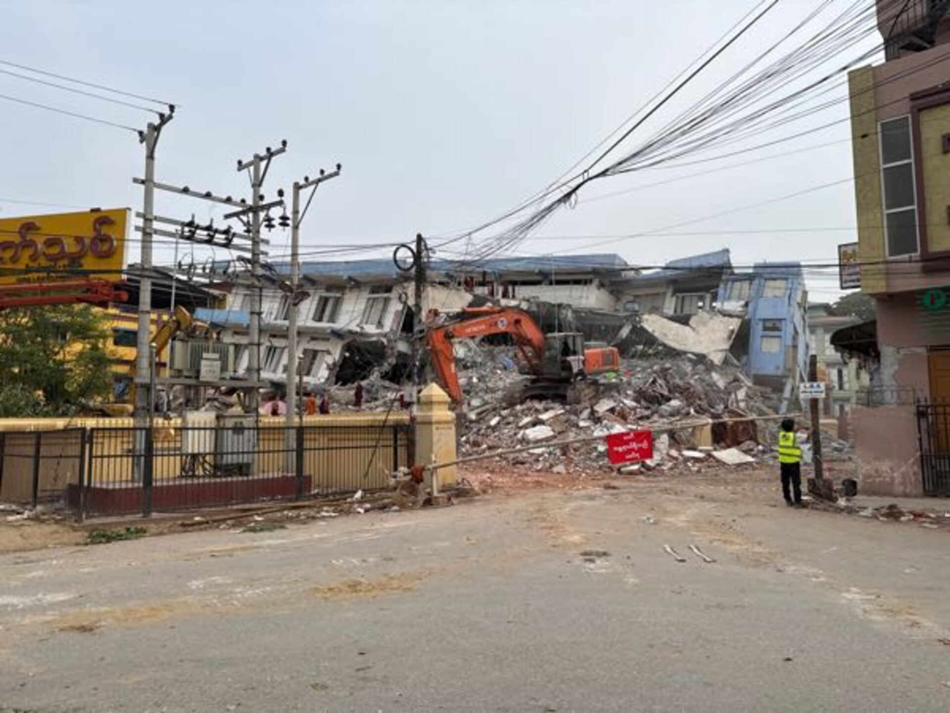 Earthquake damage Mandalay
