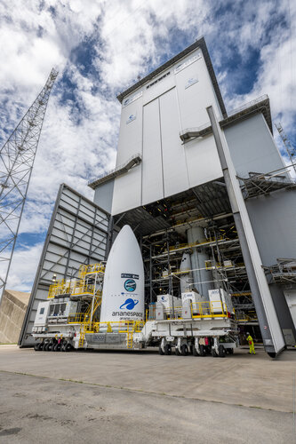 Sentinel-1D arrives at the launch pad