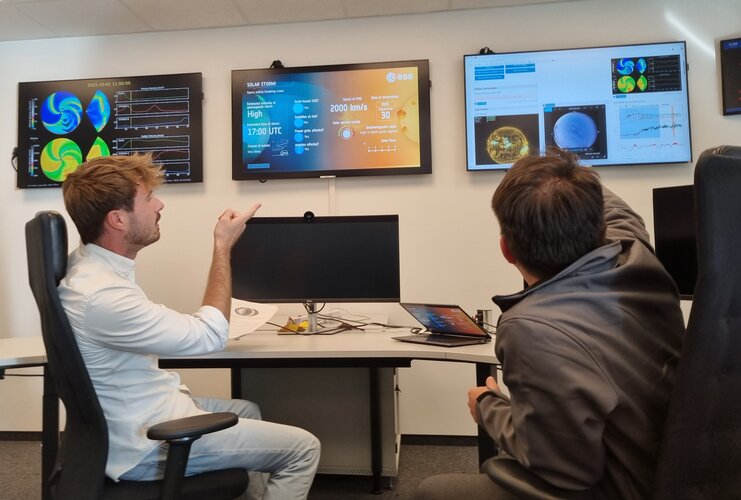 Space weather simulation exercice at ESOC