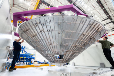 Vinci thrust frame at Airbus factory in the Netherlands