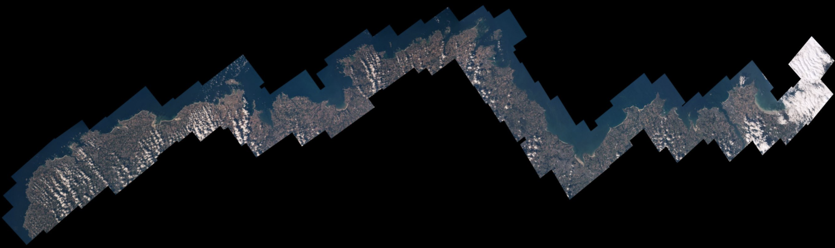 Brittany's coast in big