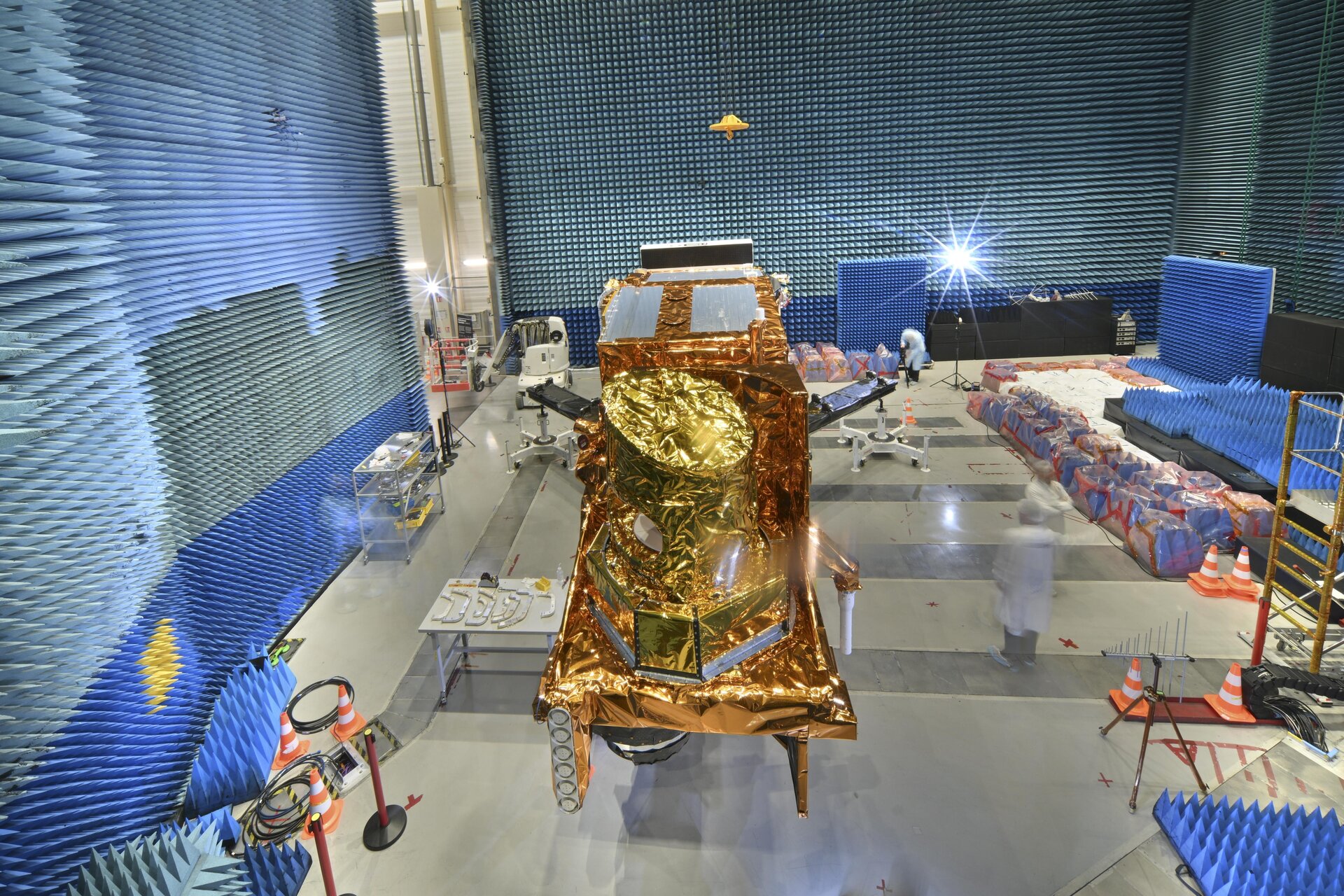 MetOp Second Generation-B1 in the anechoic chamber