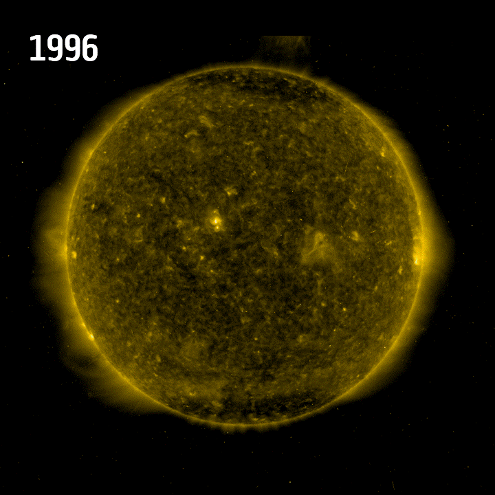 30 years of SOHO imaging the Sun (animated)