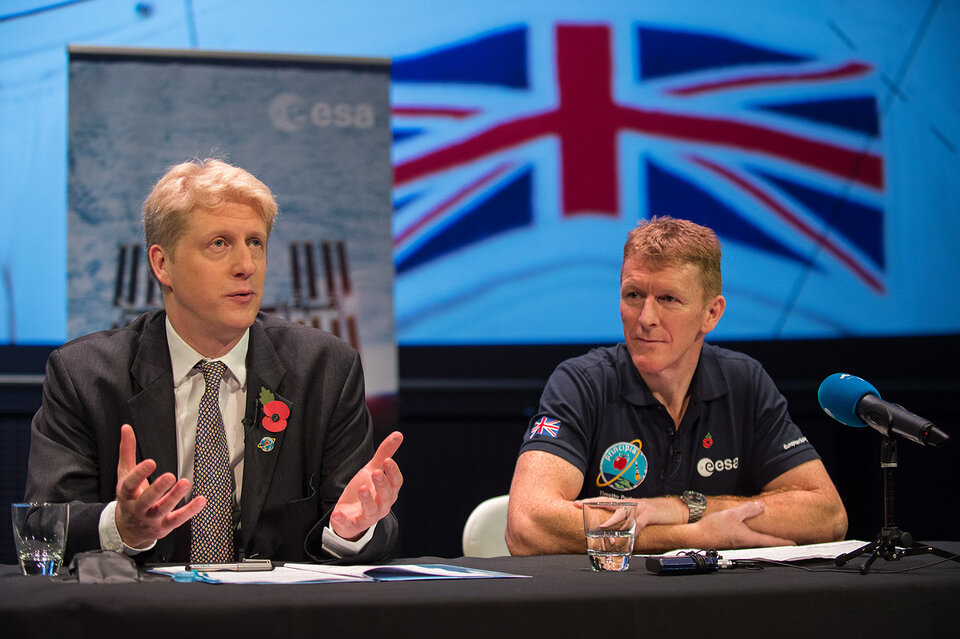 Tim Peake and Jo Johnson MP