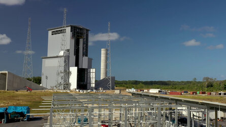 Take a tour the Ariane 6 launch facilities filmed on 1 March 2020 at Europe's Spaceport.