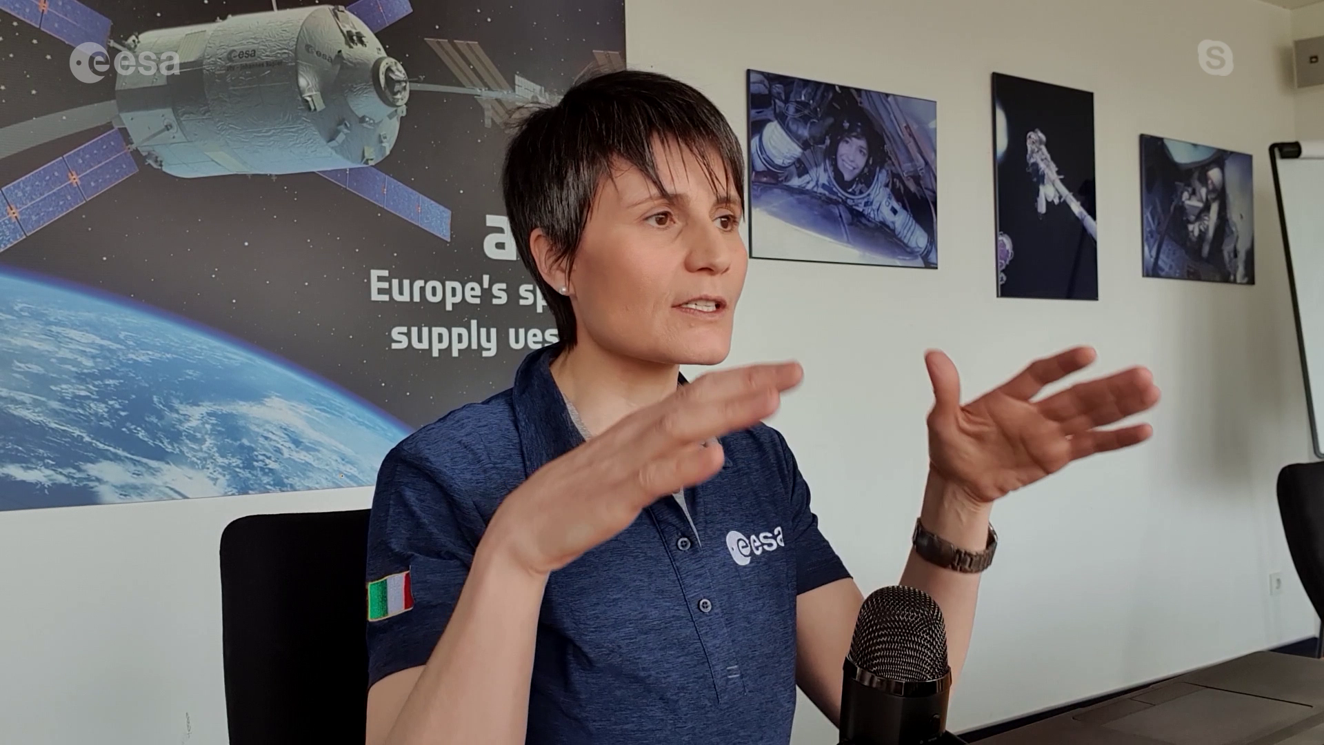 ESA - Astronaut Samantha on sharing the skies with debris